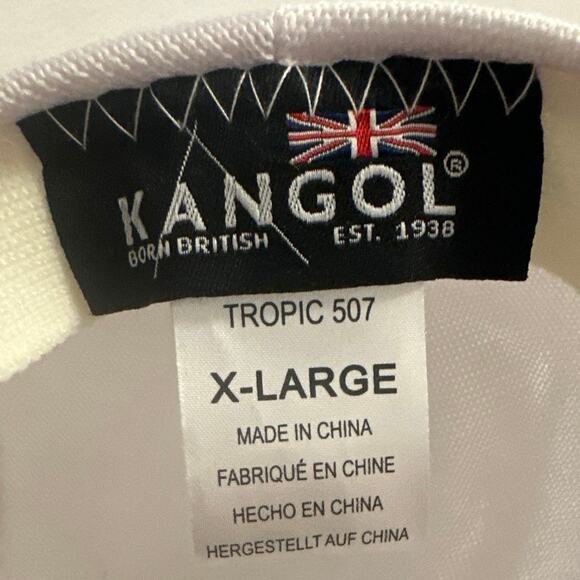 Kangol Men Tropic 507 Cap X-Large White - Picture 9 of 13